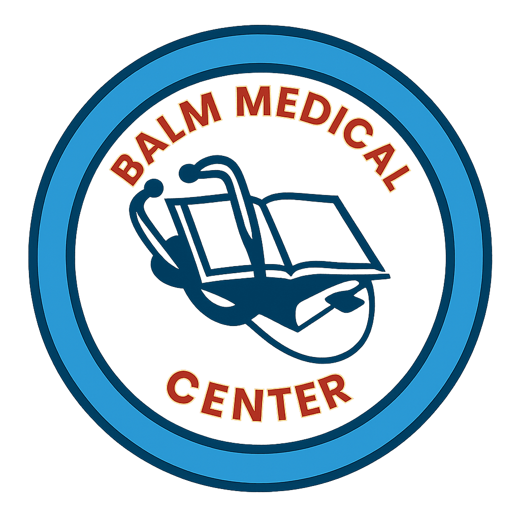 Caring doctor at Balm Medical Center